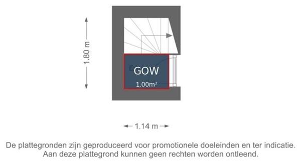 Floorplan - Millinxstraat 24A02, 3081 PN Rotterdam